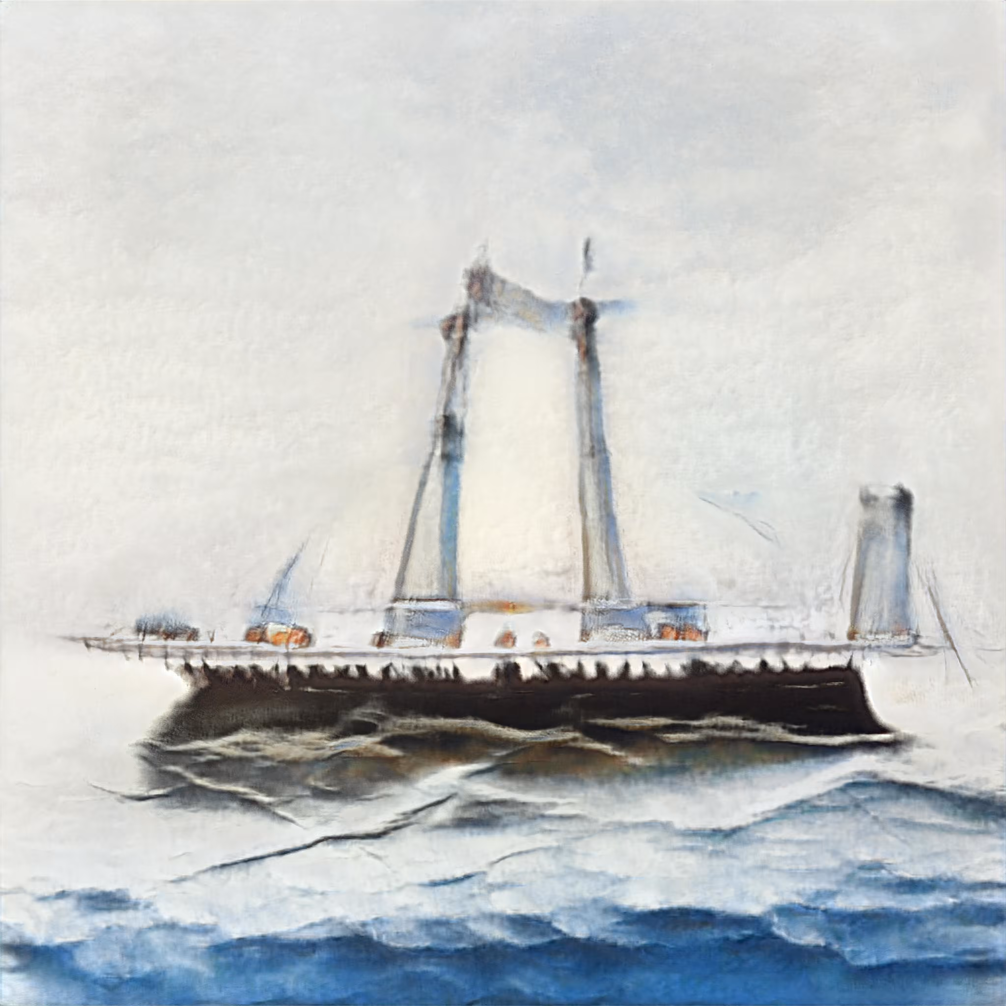 AI imagined painting of the sea #98