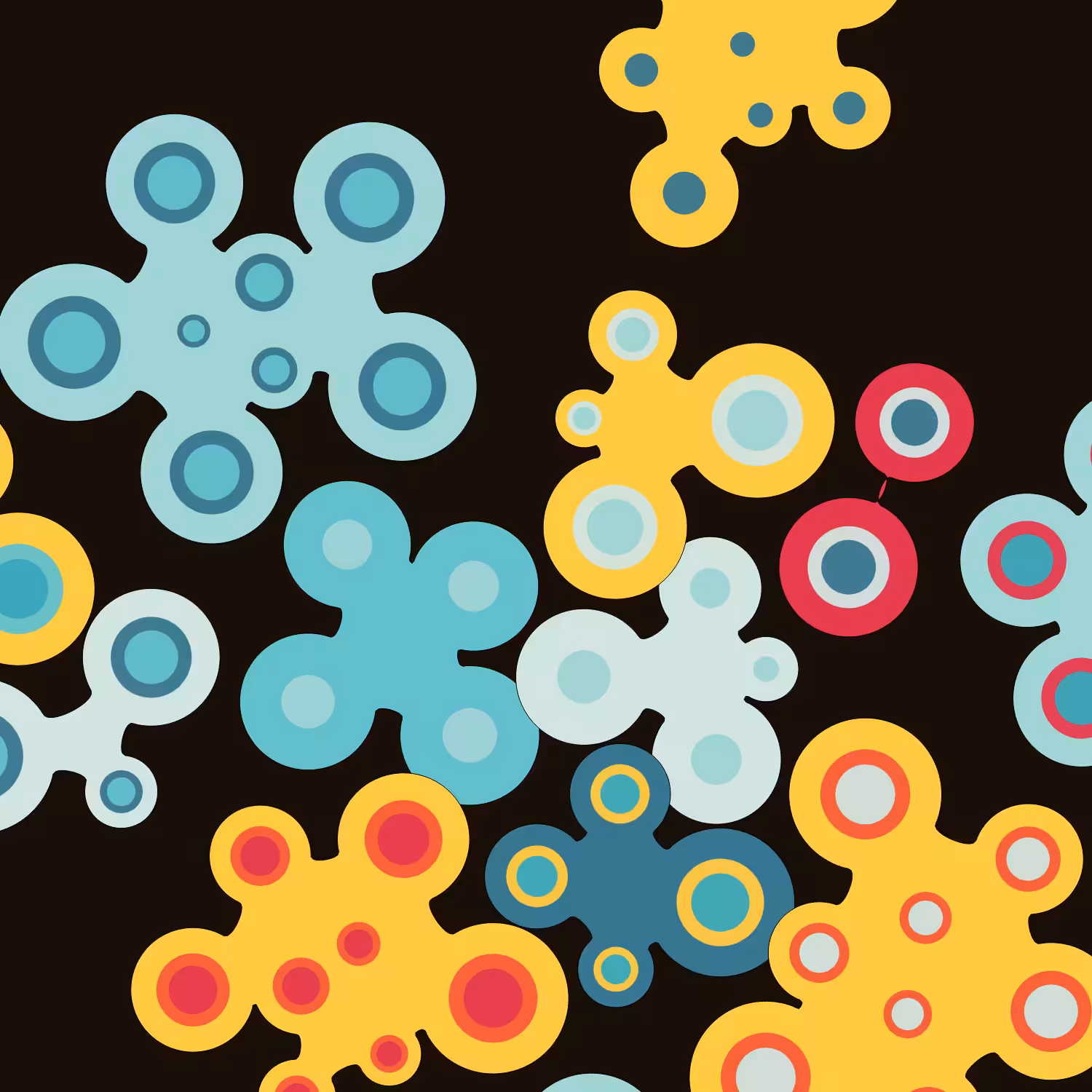 Geometric colorful shapes (Free edition) #145