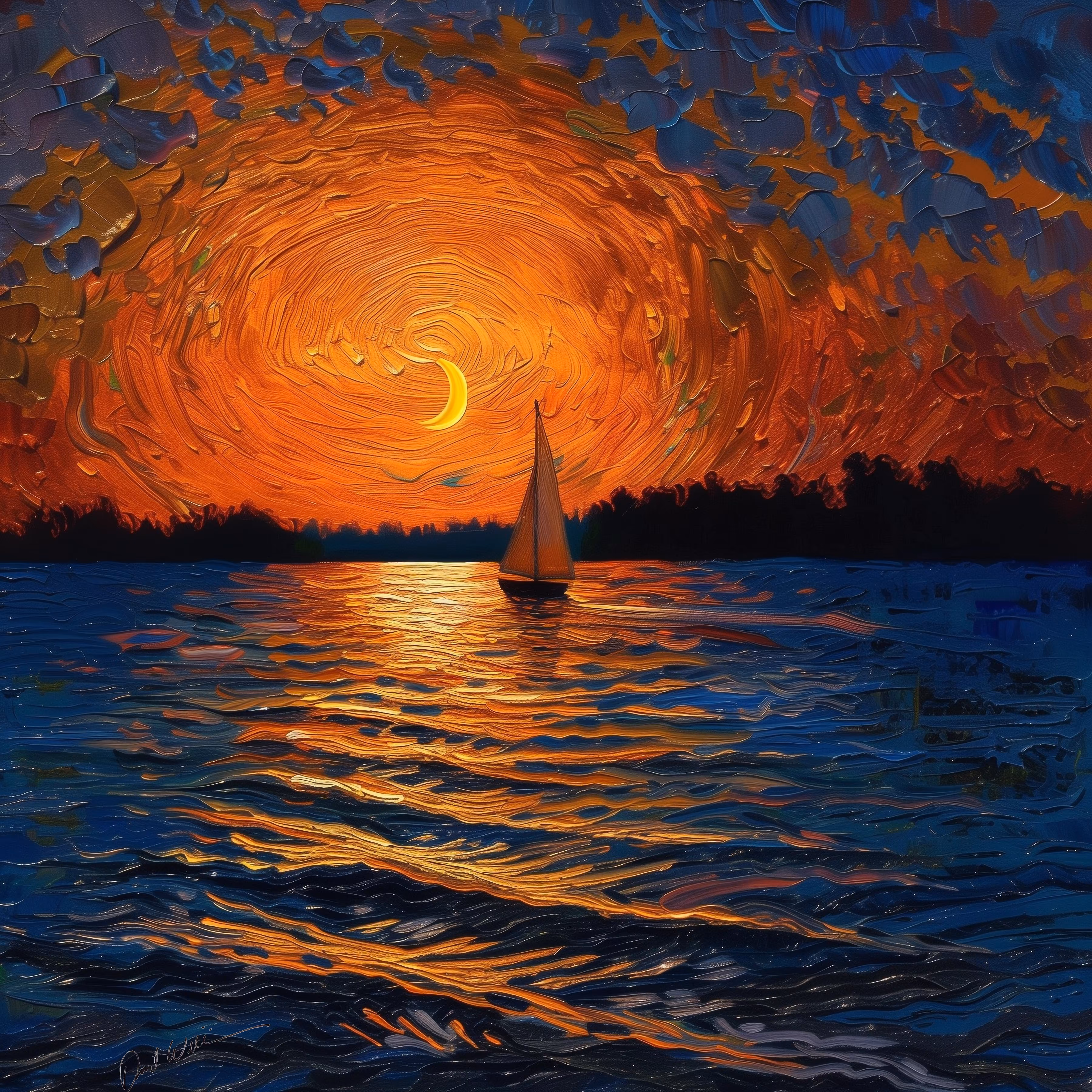 Day Transitions Into Night