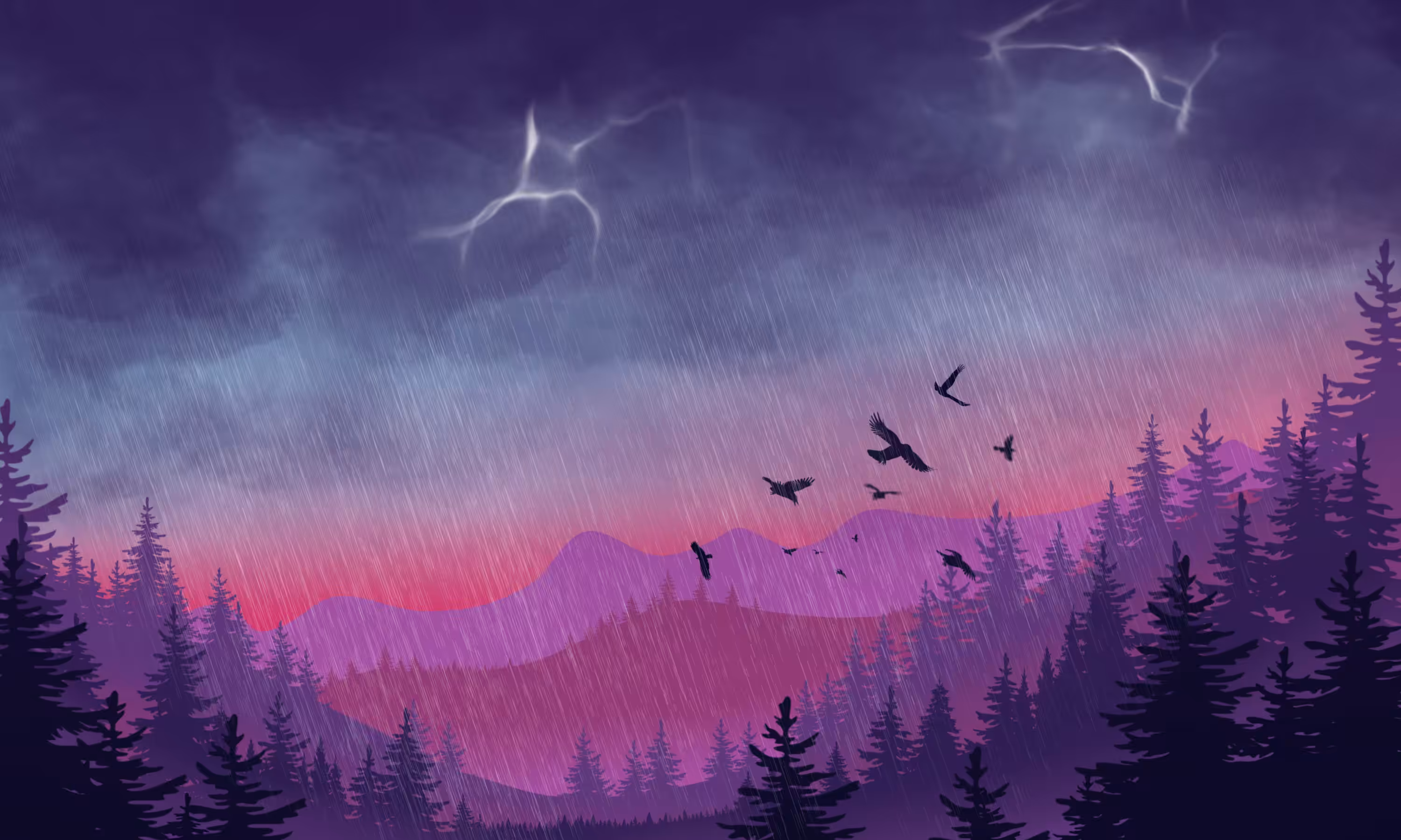 Nature: Rainy day