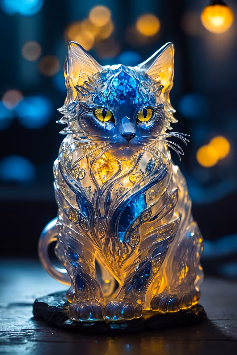 Ethereal radiance #10: cat