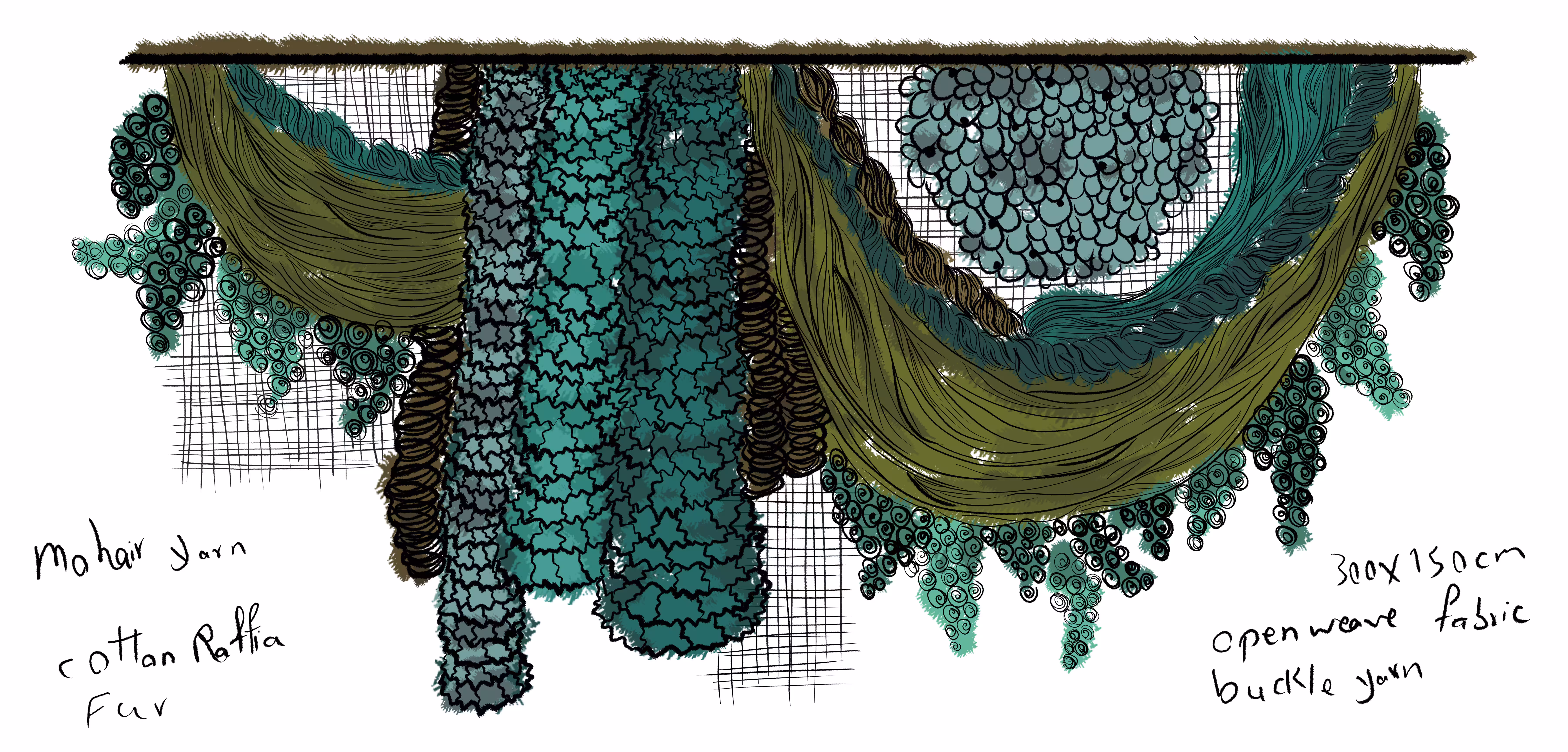 Woven sketch VII