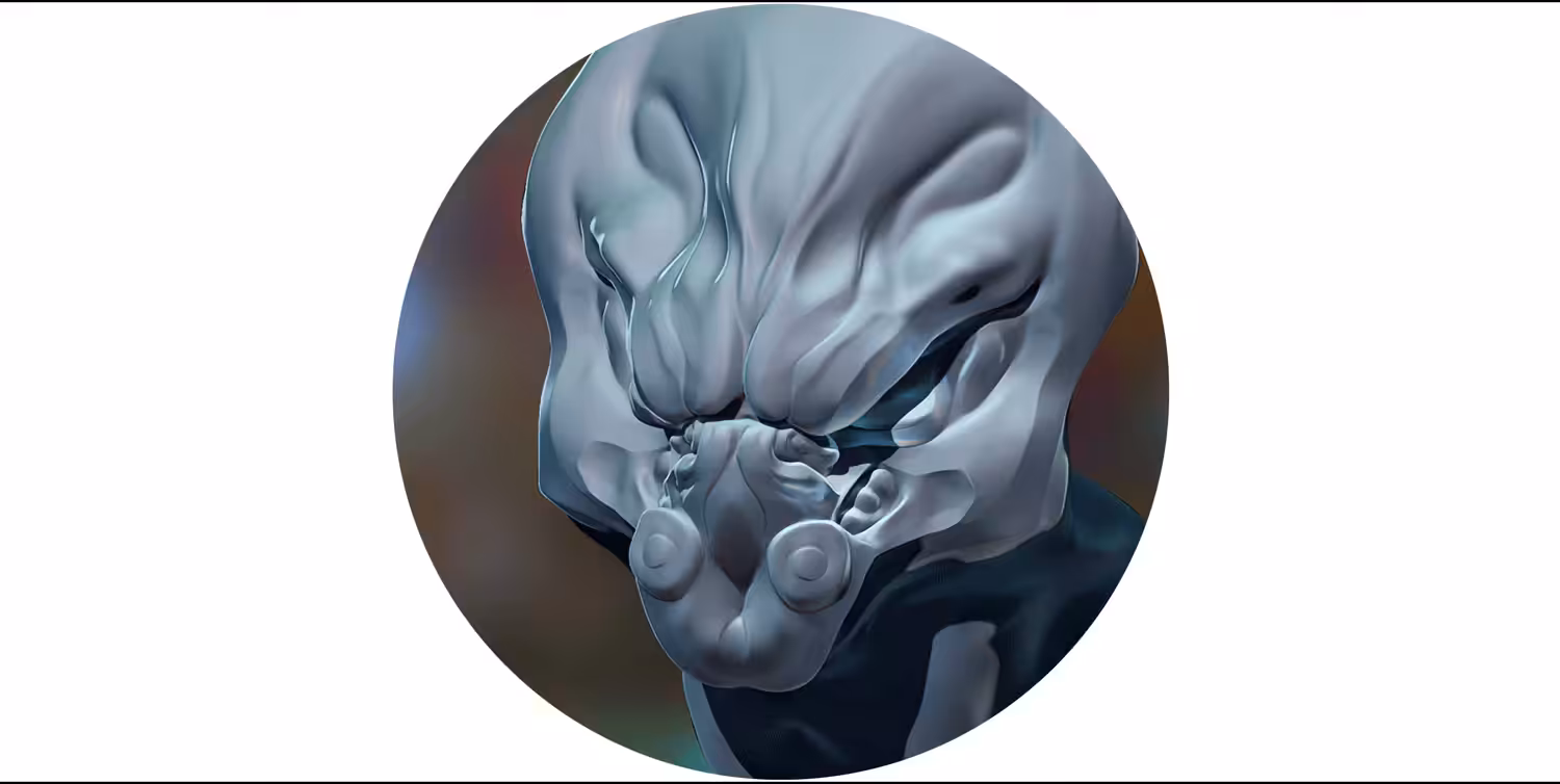 Crypto Creature - Masked Alien - Static Portrait