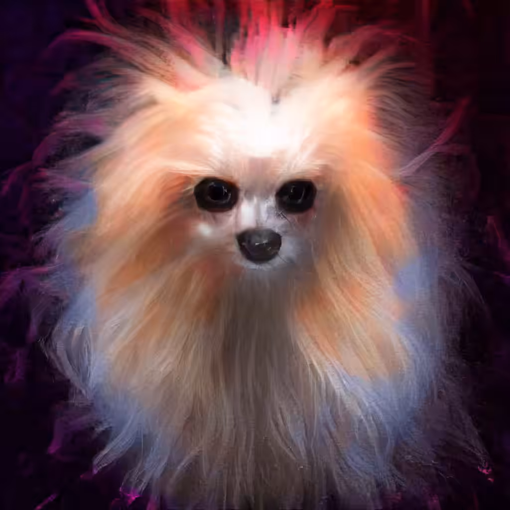 Digital pet portrait