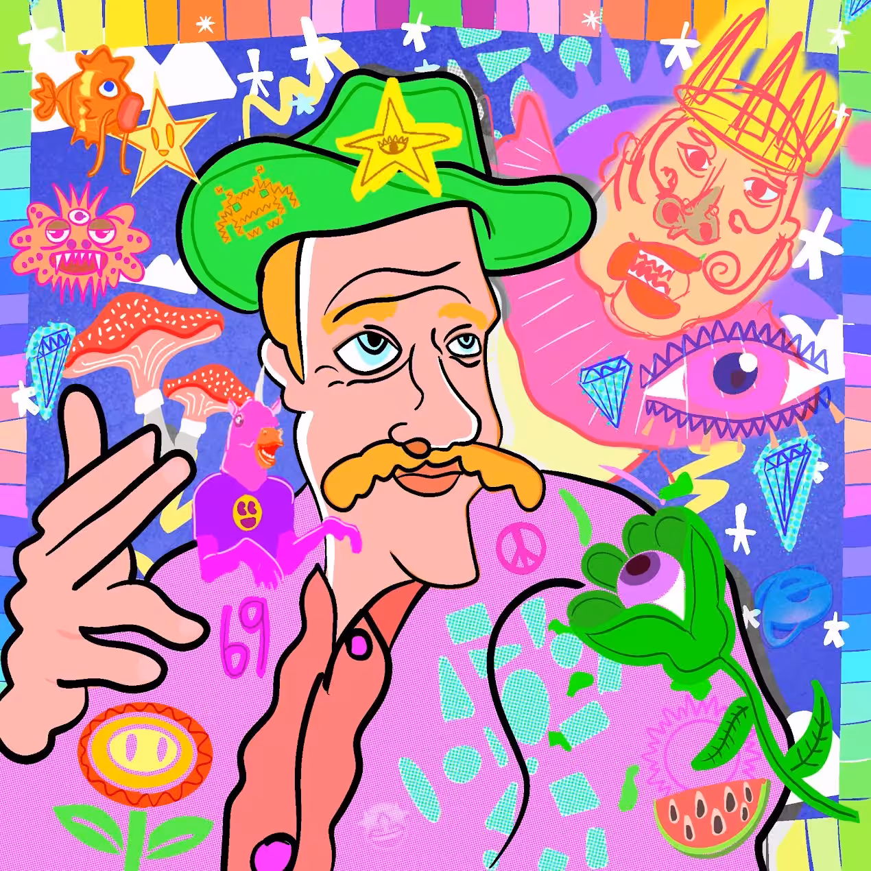 The Moustached Cowboy