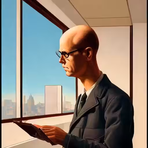 A man questioning his reality