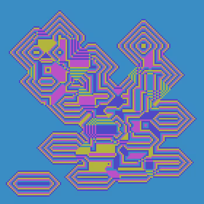 Superimposed Octagonal Pyramids #85
