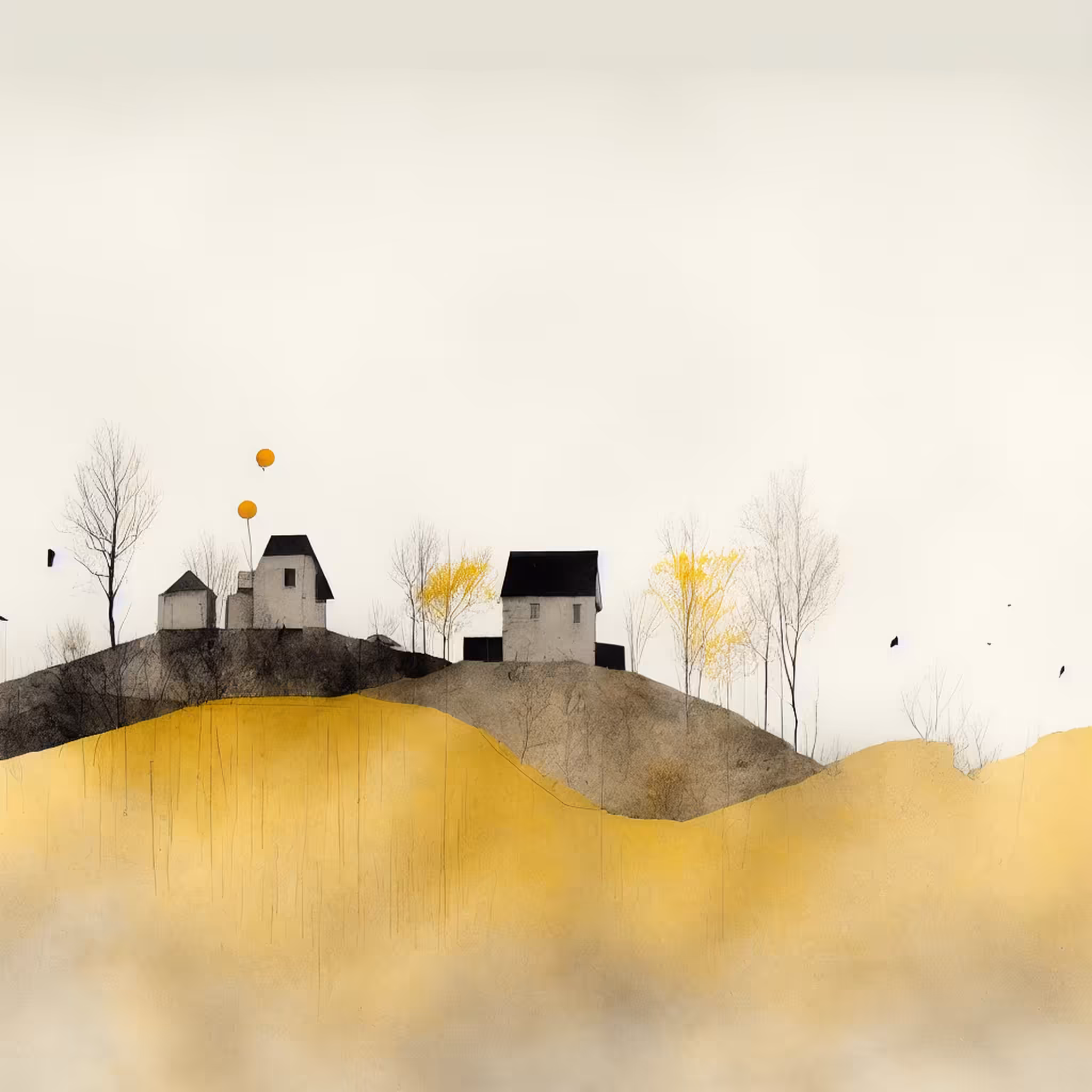 Yellow Trees and Houses - 1 #21