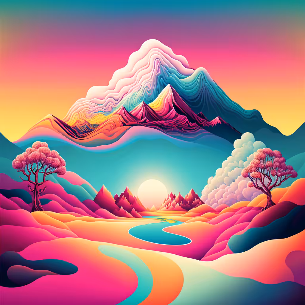 Psychedelic Landscape #7