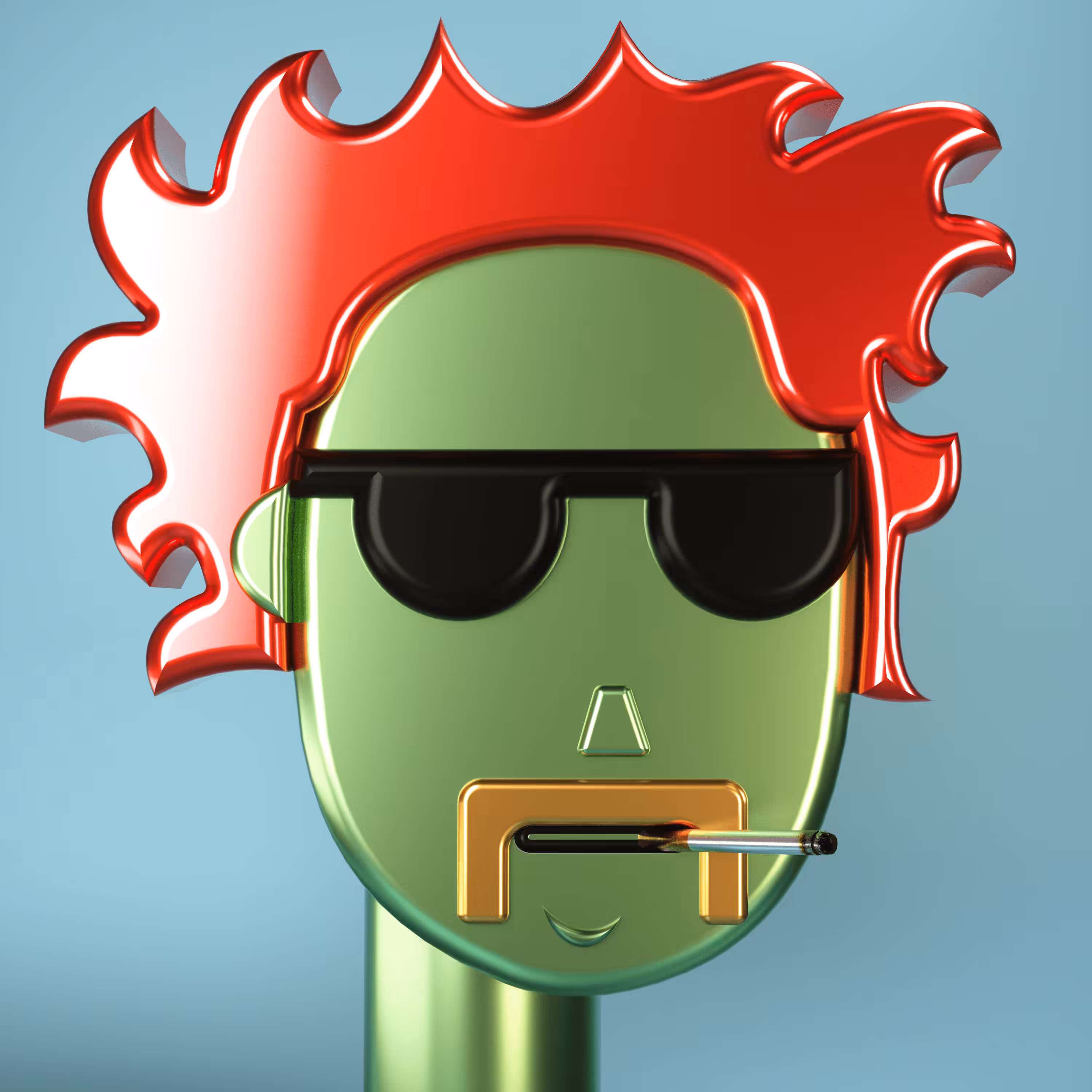 3D Chrome Punk #00602