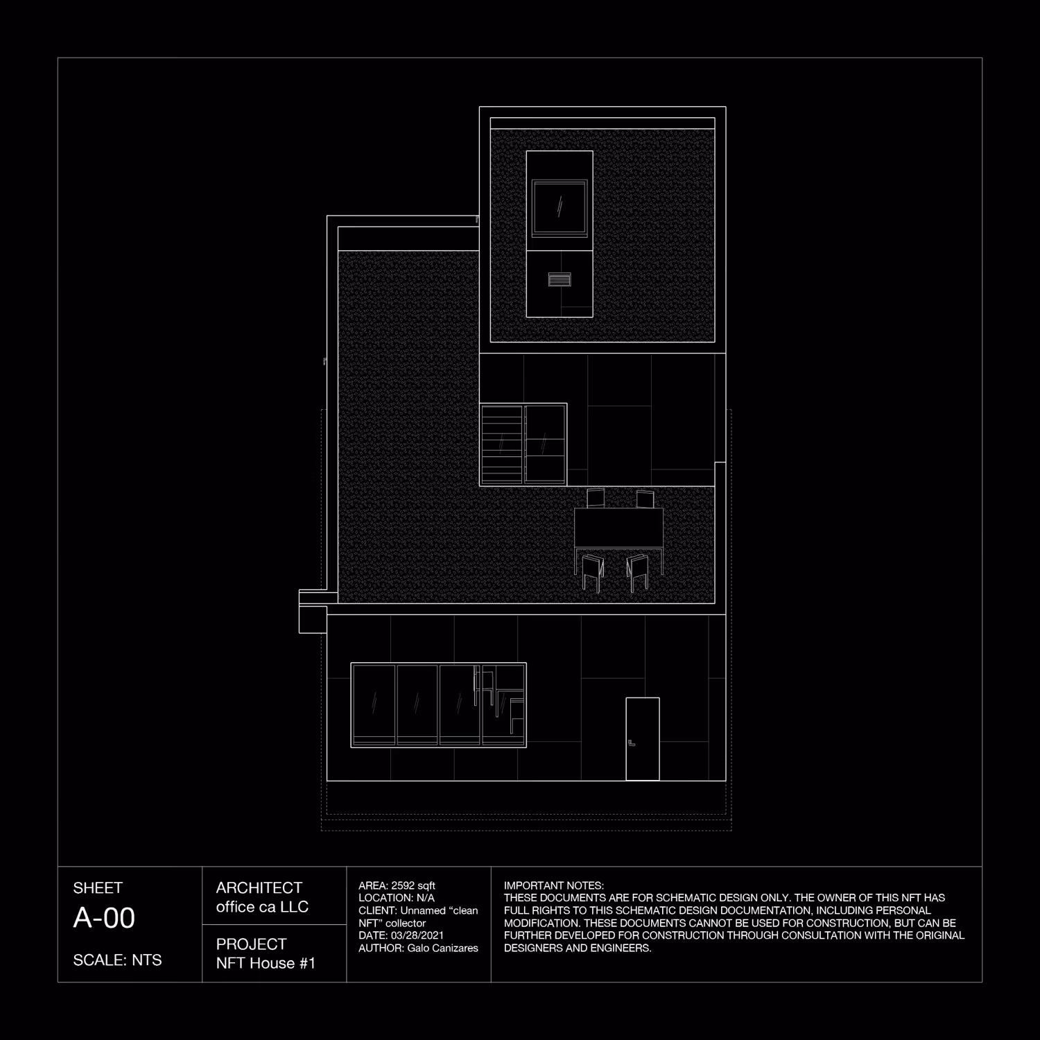 NFT House #1 - Schematic Design Documents