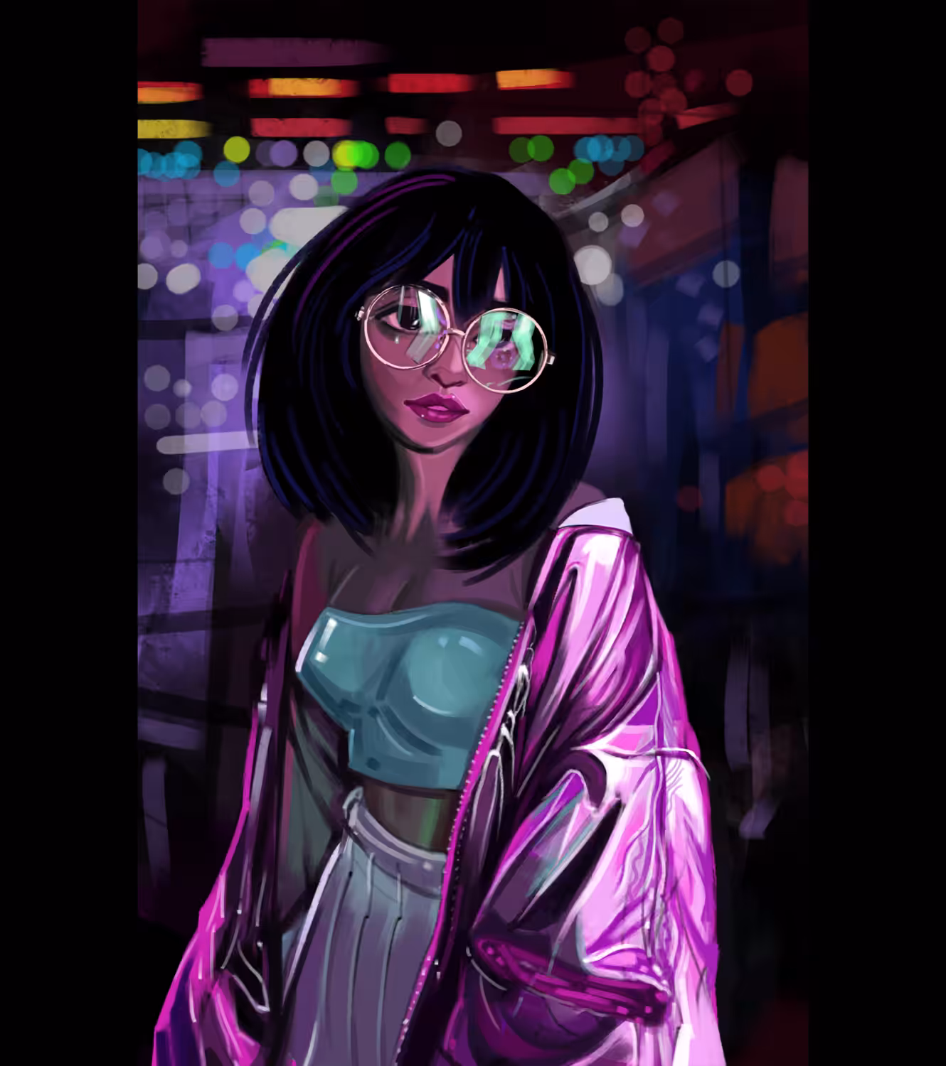 Dola under the Lighting City