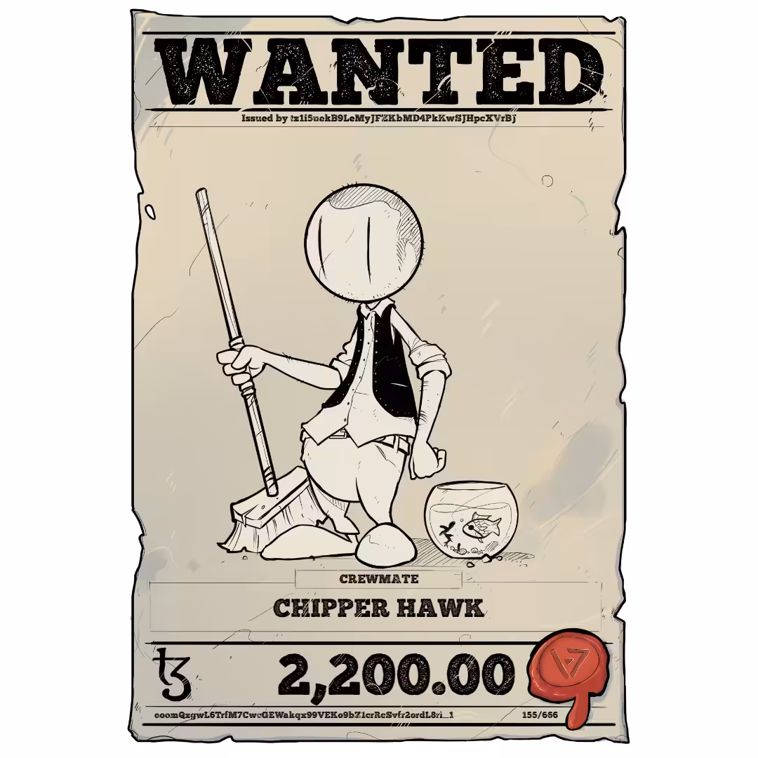 CHIPPER HAWK | TEZOS PIRATE 155/666