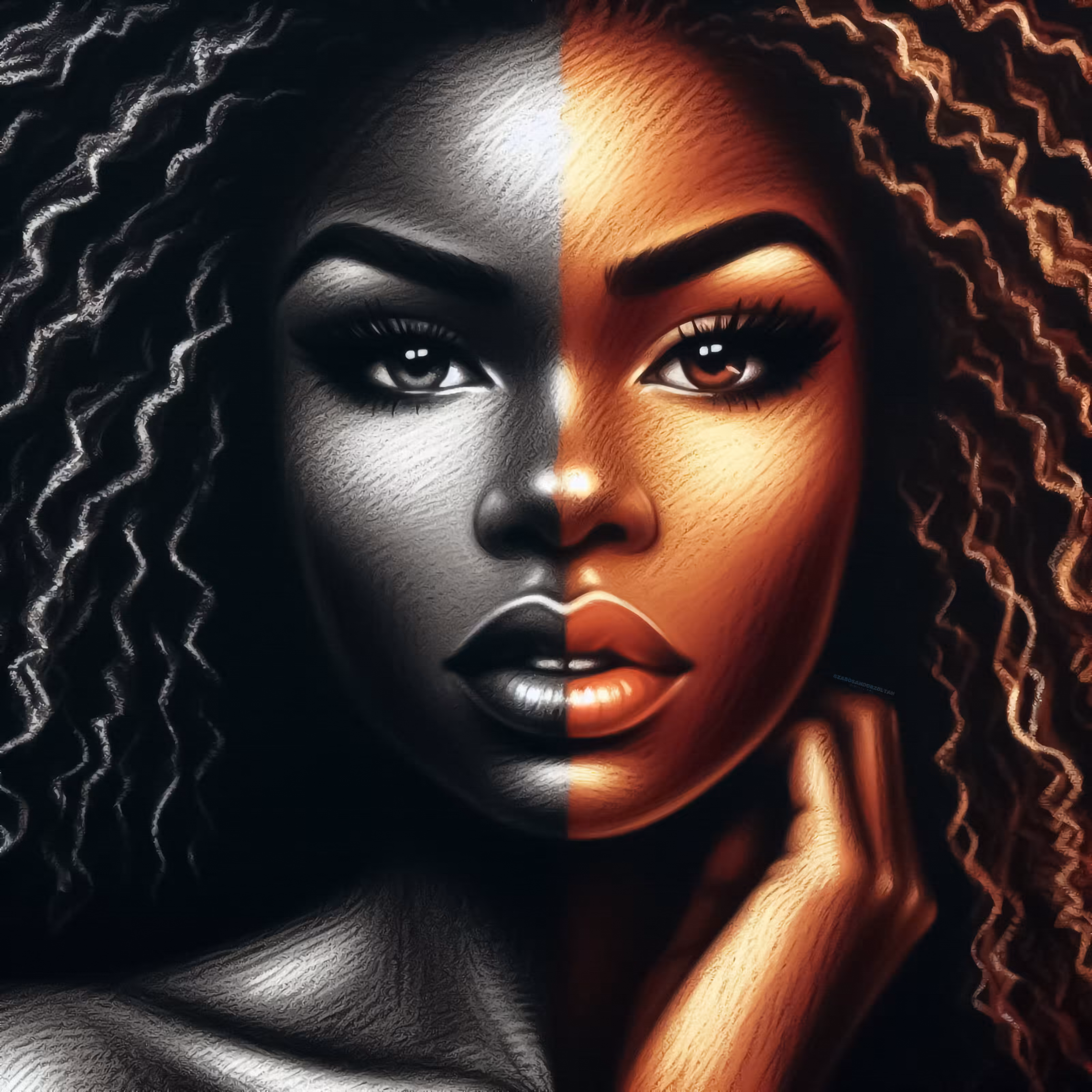 "Dark beauty"
