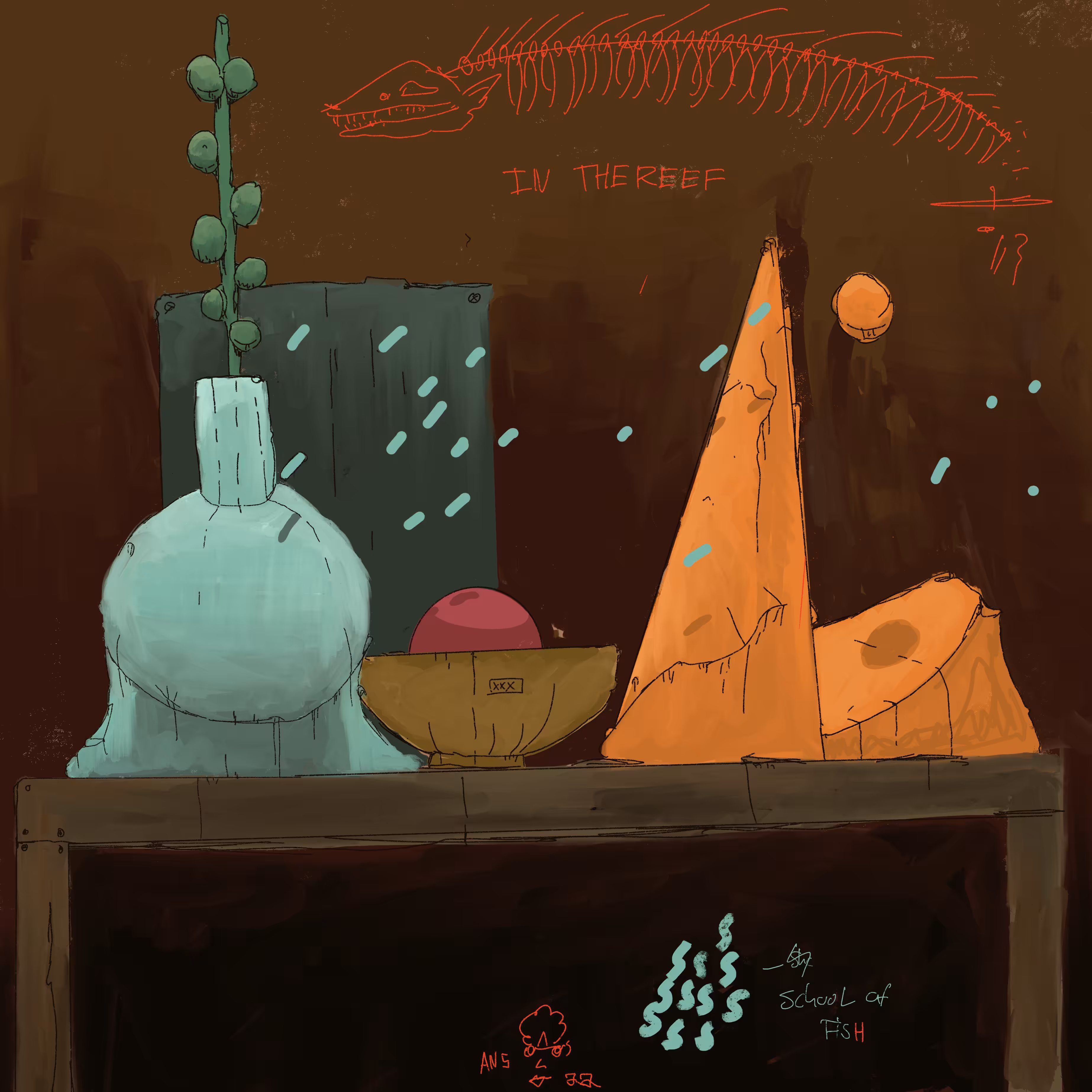 School of fish. 