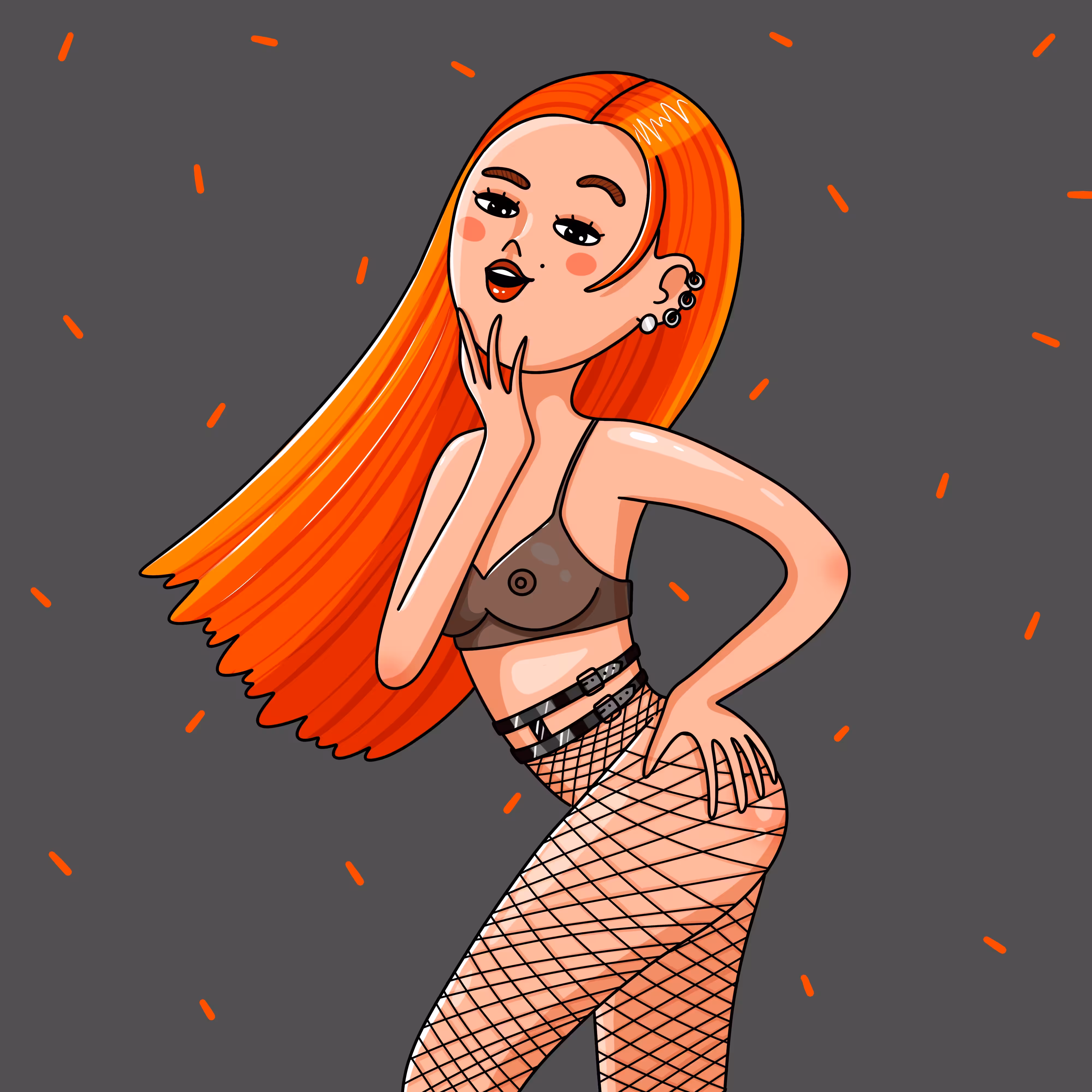 Redheaded beastie