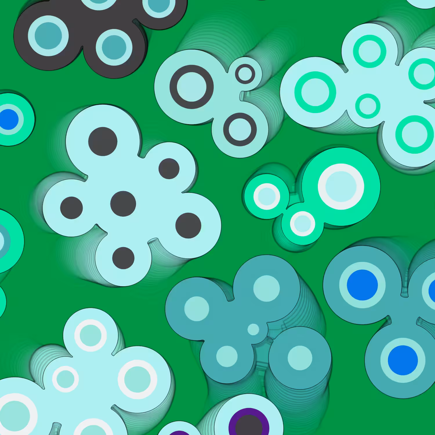 Geometric colorful shapes (Free edition) #56