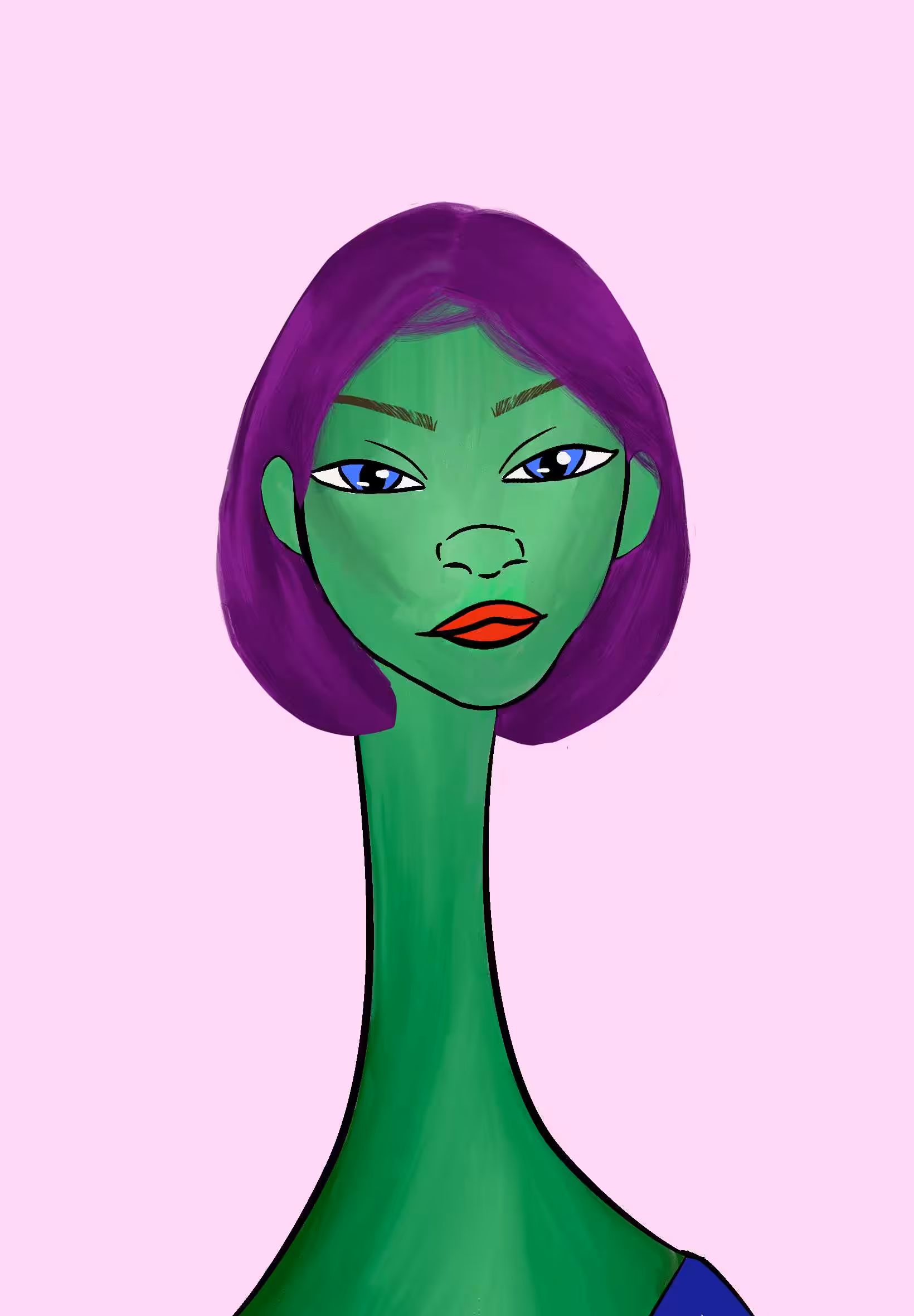 Long Neckie Ladies: Long Neckie Lady #2192