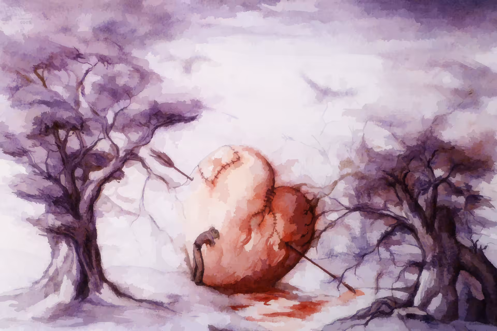 Fantasy watercolor landscape 0005