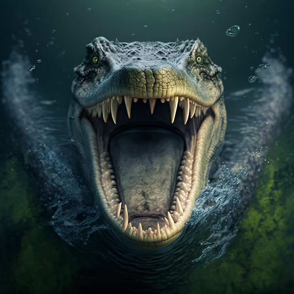 Shocked animals (SOLD OUT): Crocodile in shock