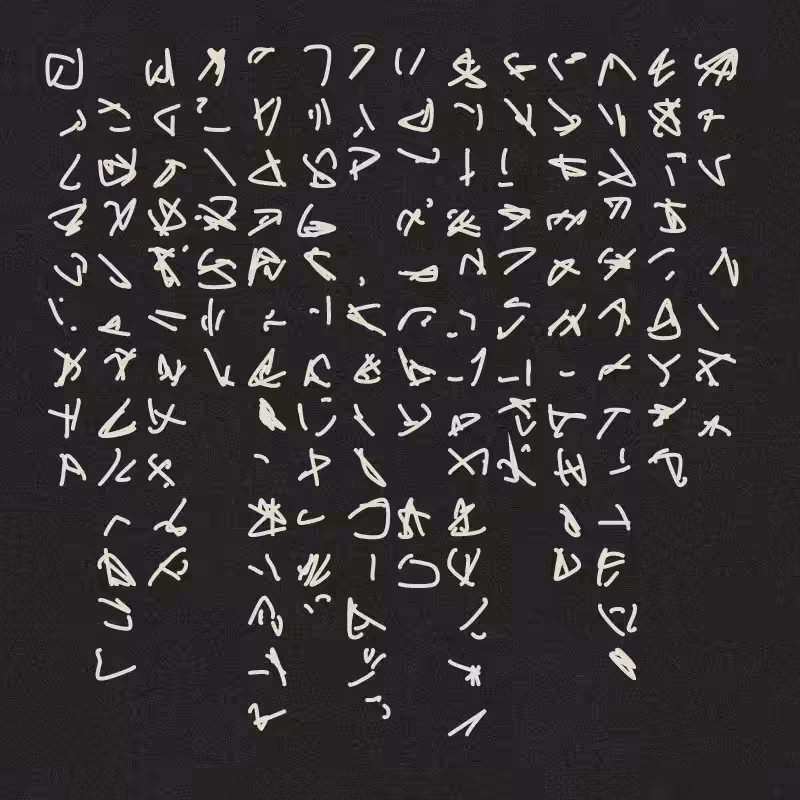 Asemic writing #23