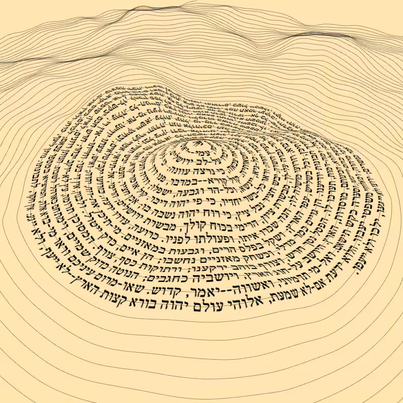 Topographic text #26