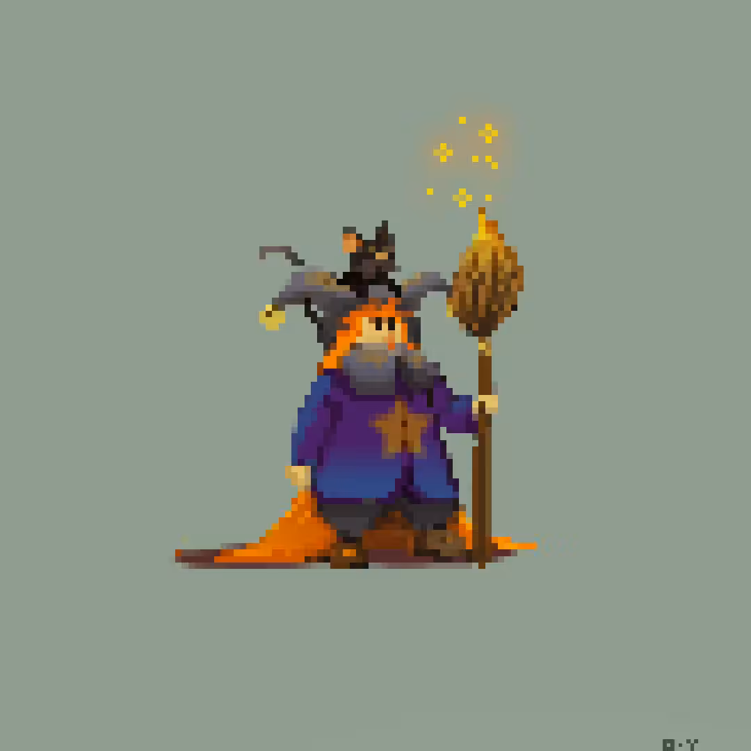 Witch and cat