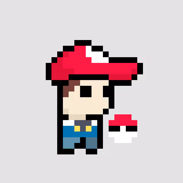 Collectible pixel - Ash Ketchum