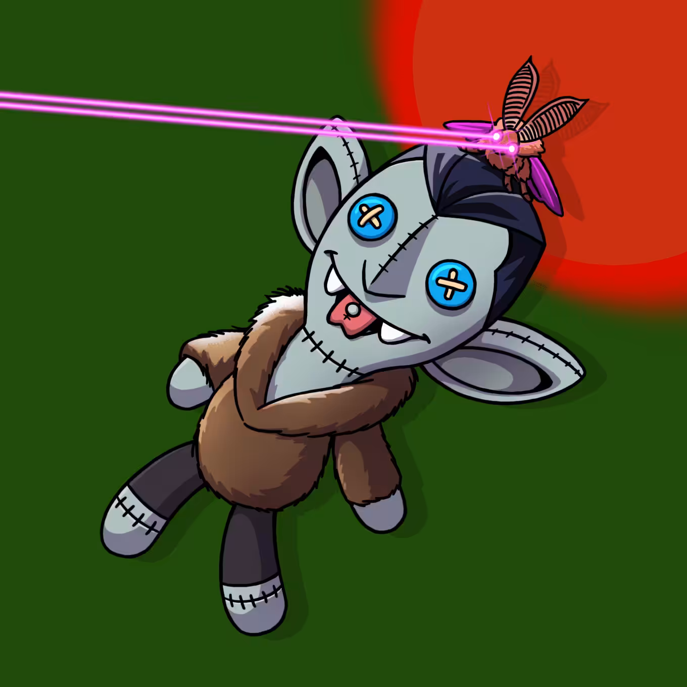 #4474 Sneaky Vampire Teddy