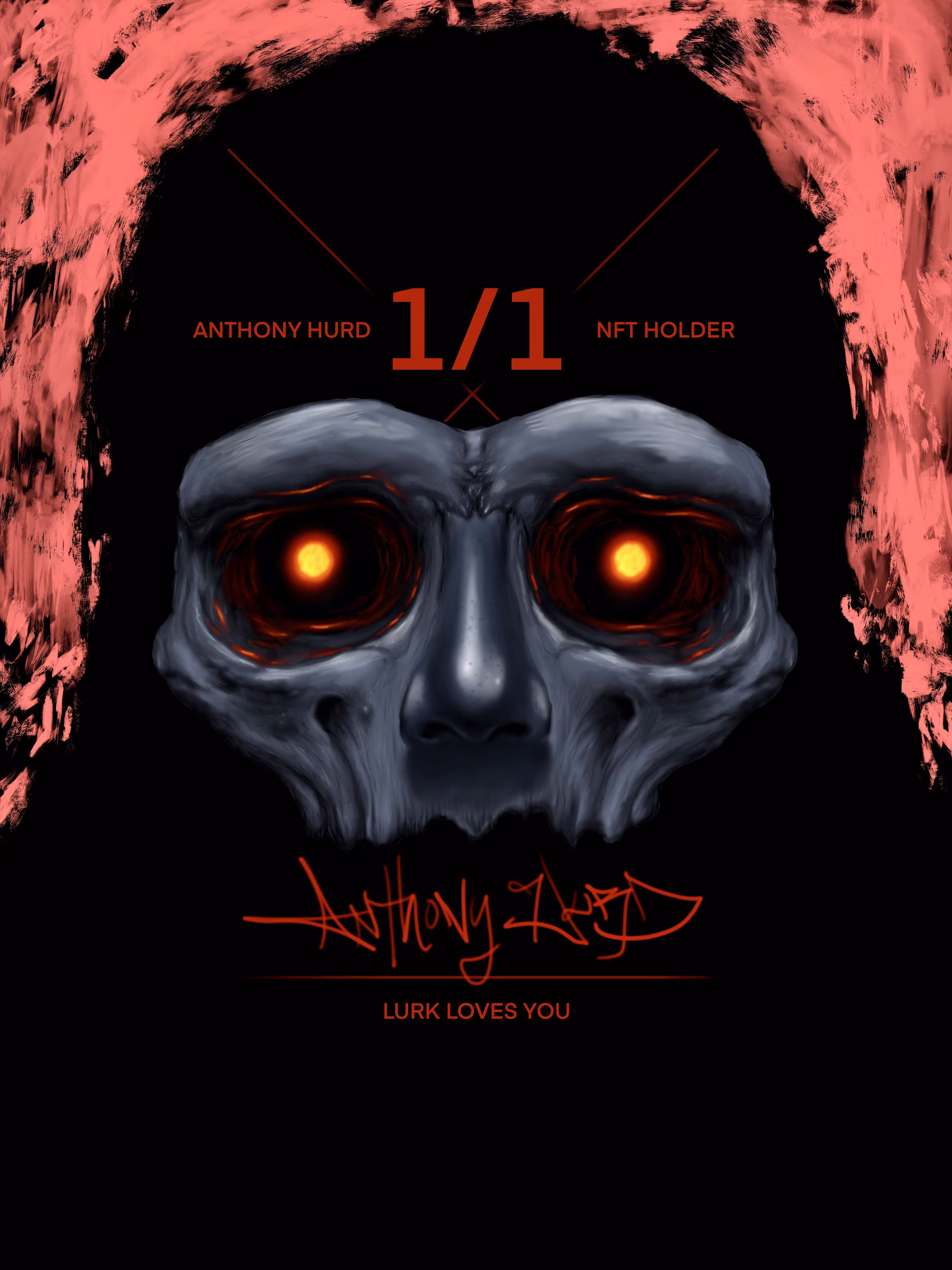 1/1 Holders ID card - Lurk Loves You