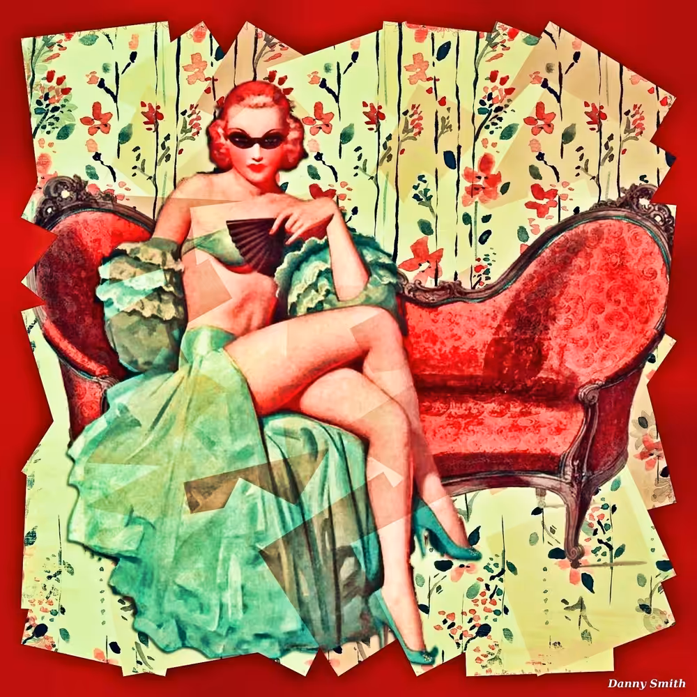 Vintage Beauty with Red