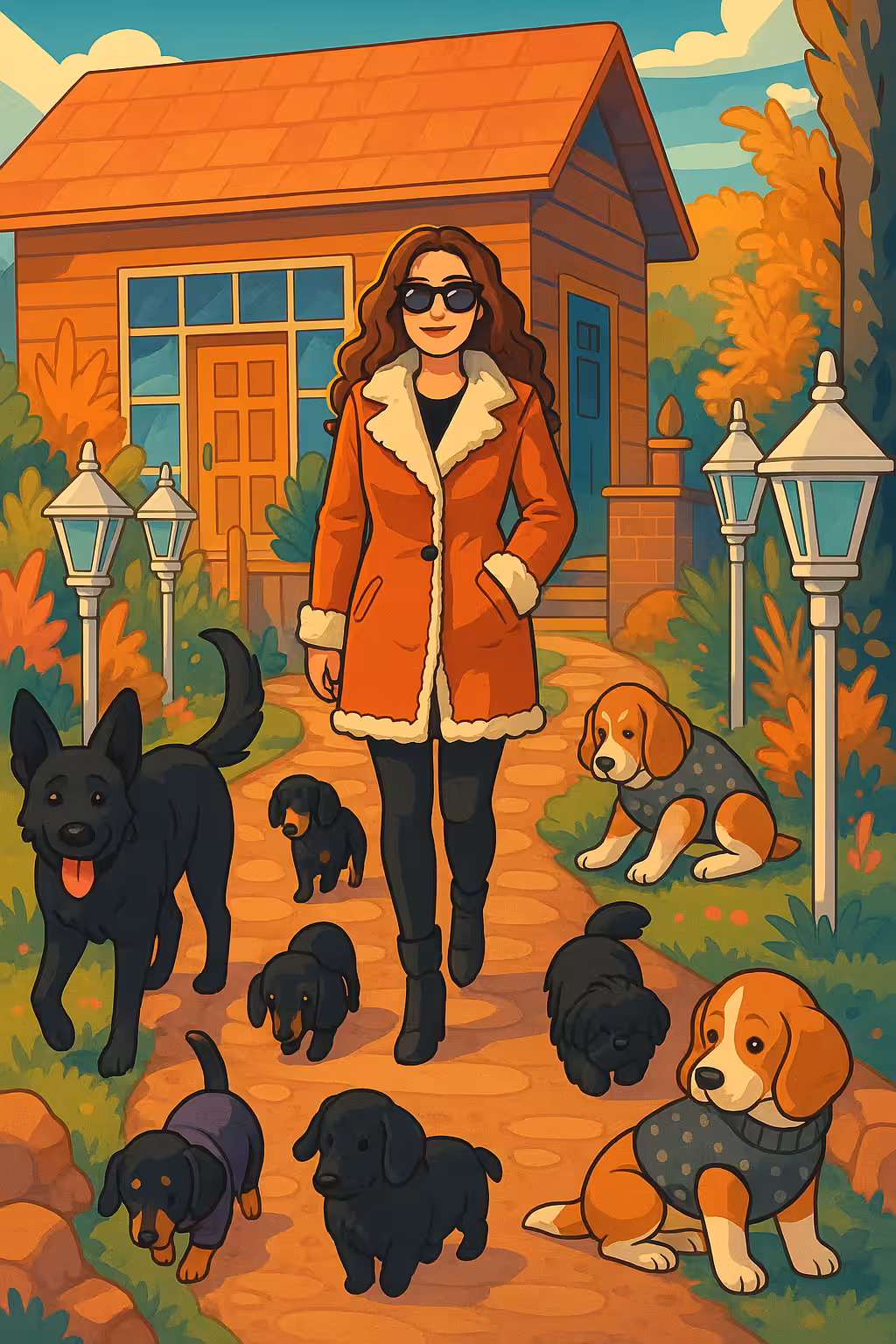 Sunny Stroll with the Little Guardians