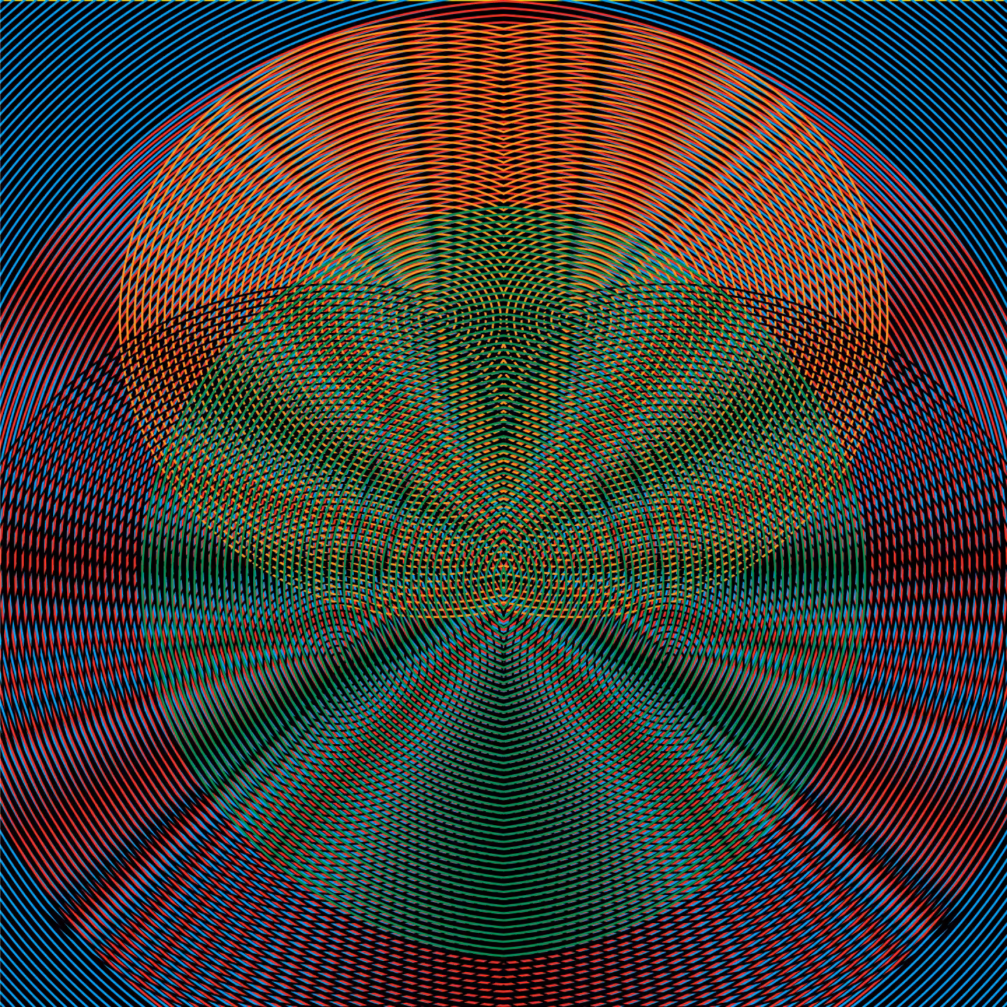 Density Moire Bug Grid #6b