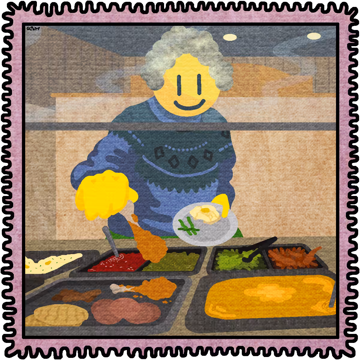 Buffet Stamp