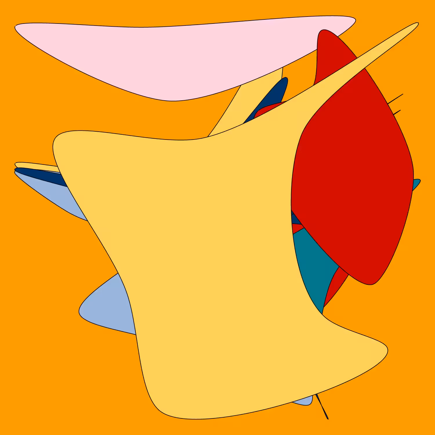 Geometric colorful shapes 2 (Free edition) #111