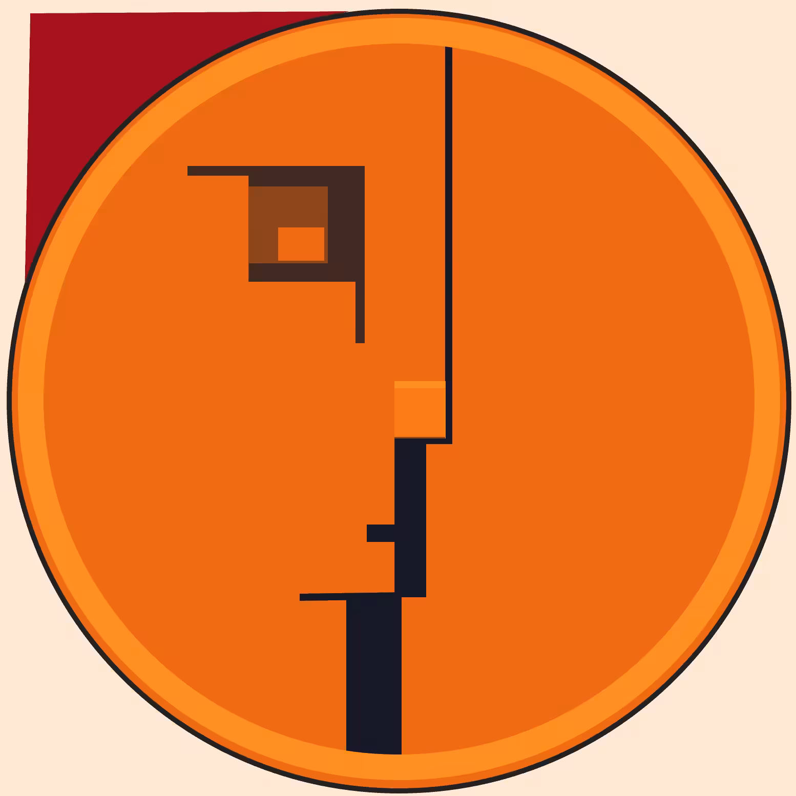 Bauhaus Faces: #004 - Colorful