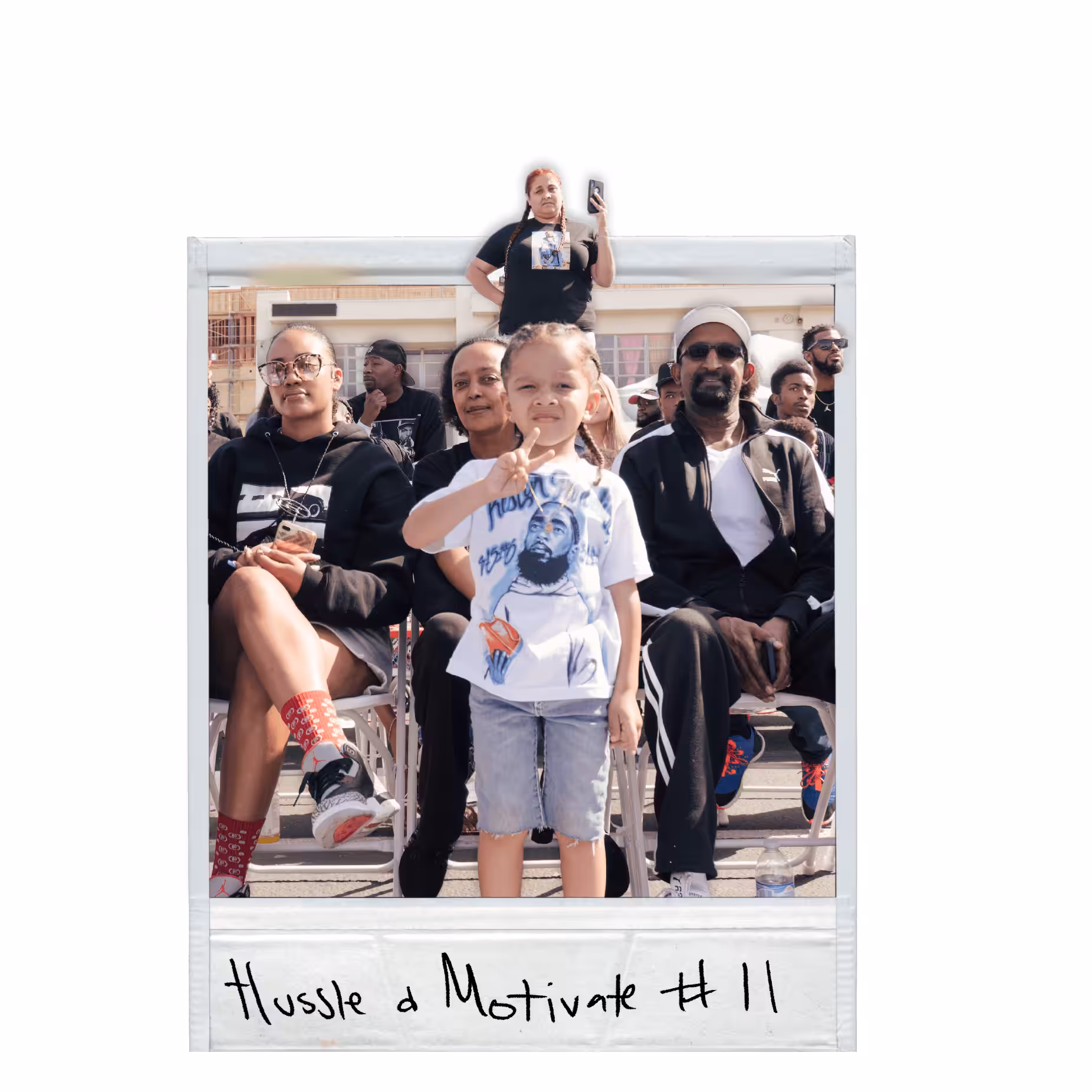 HUSSLE AND MOTIVATE POLAROID #11