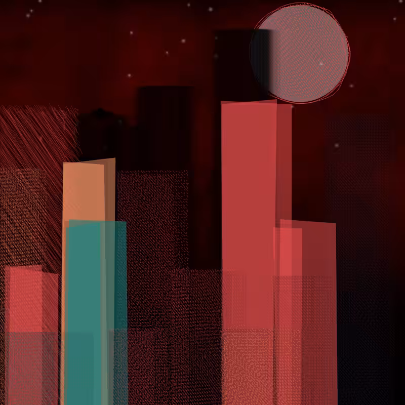 hastily-drawn cityscape sketch #101