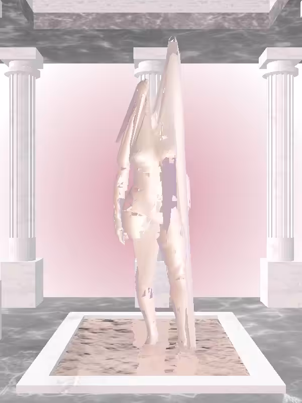 HeavenComputer: The Plotting Peach Halo Woman #5925