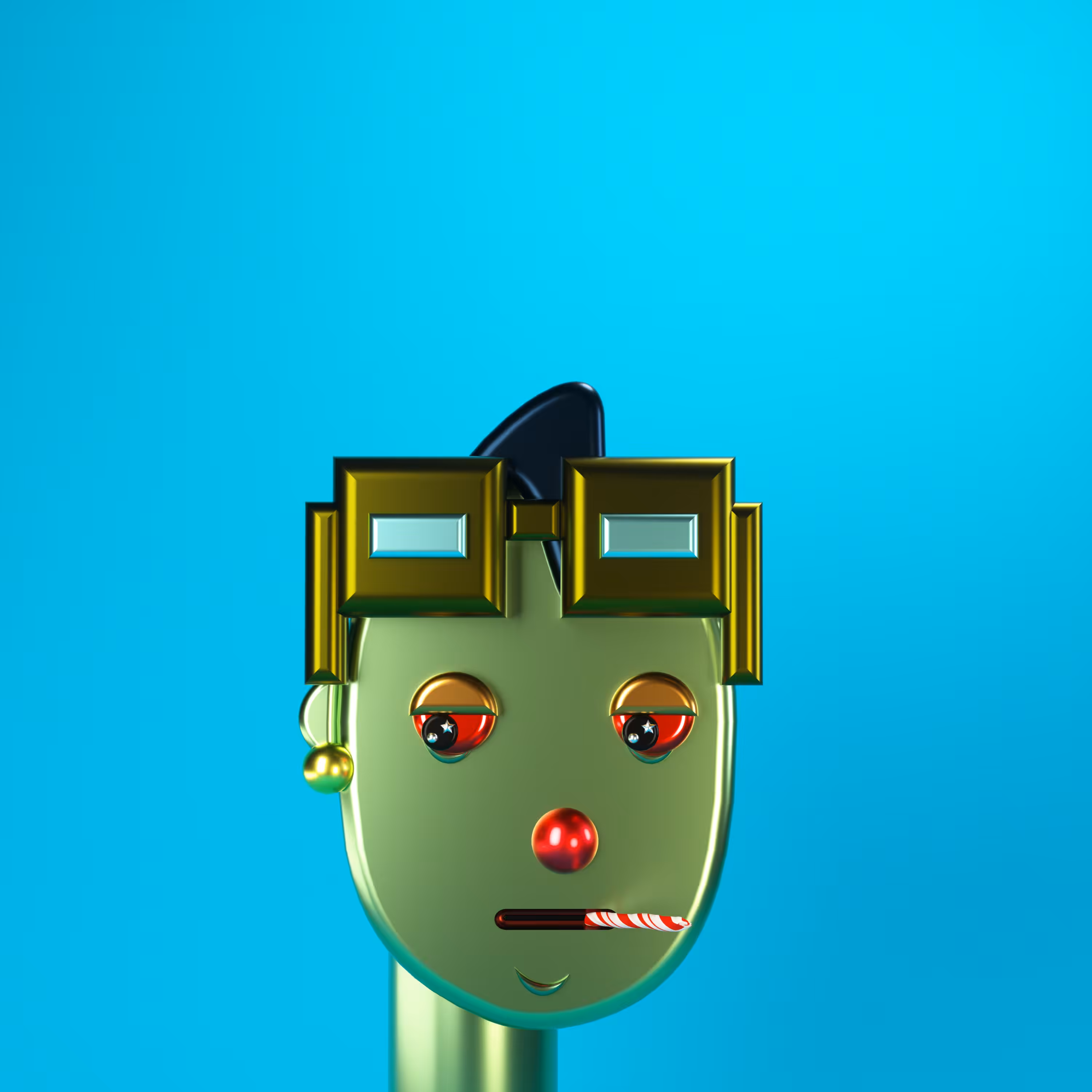 3D Chrome Punk Babies #018
