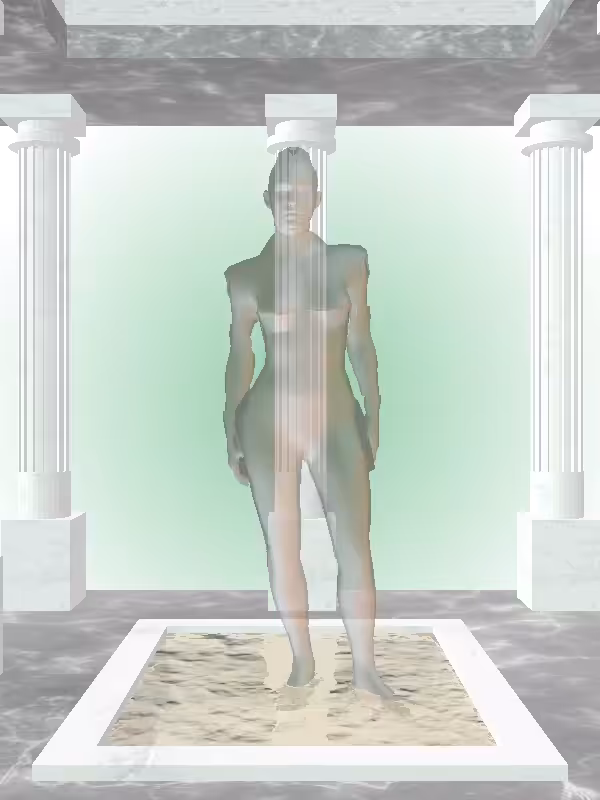 The Fading Angry Olive Sunset Woman #7602