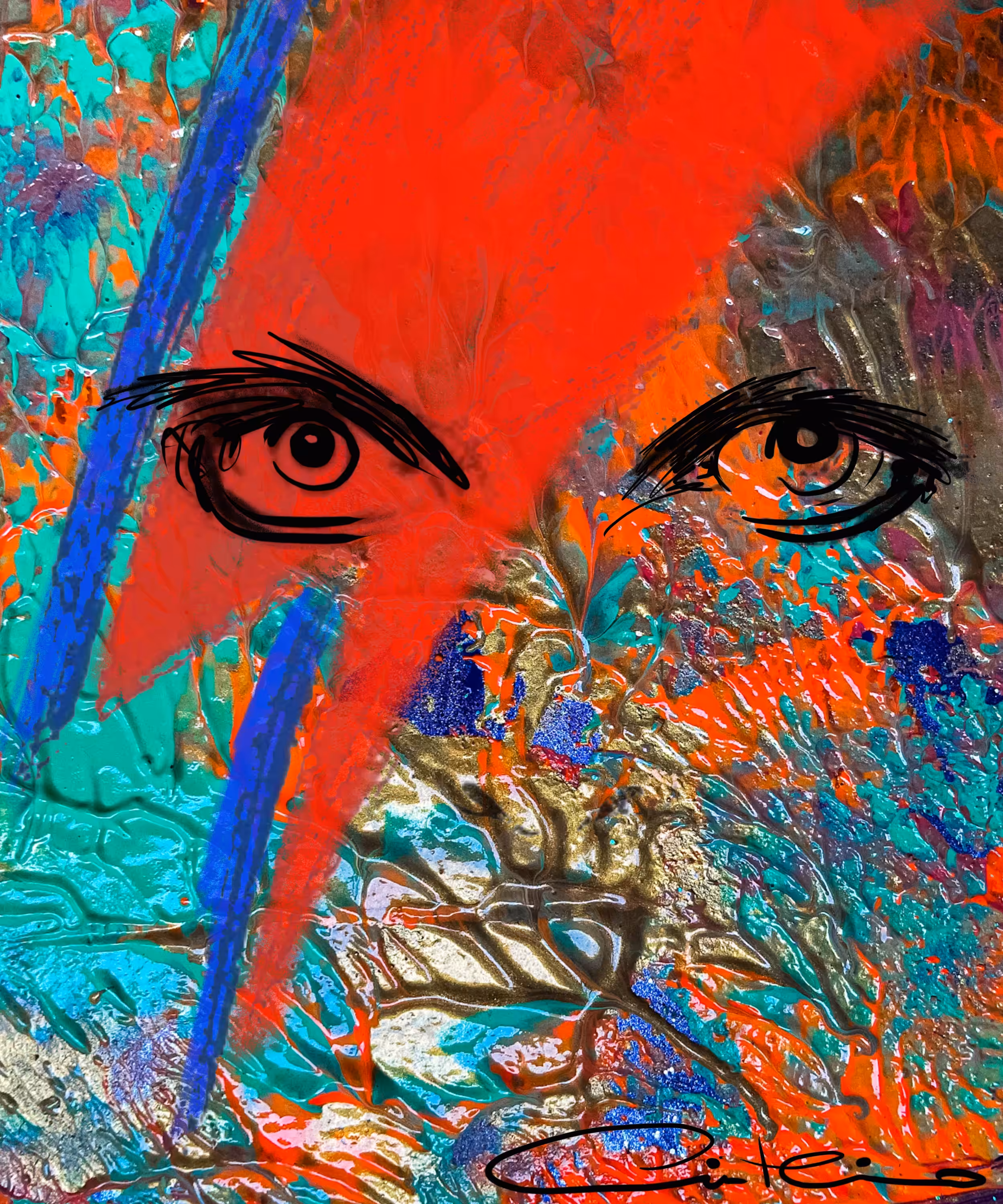 "Ziggy Stardust" by Cinthia Ponce