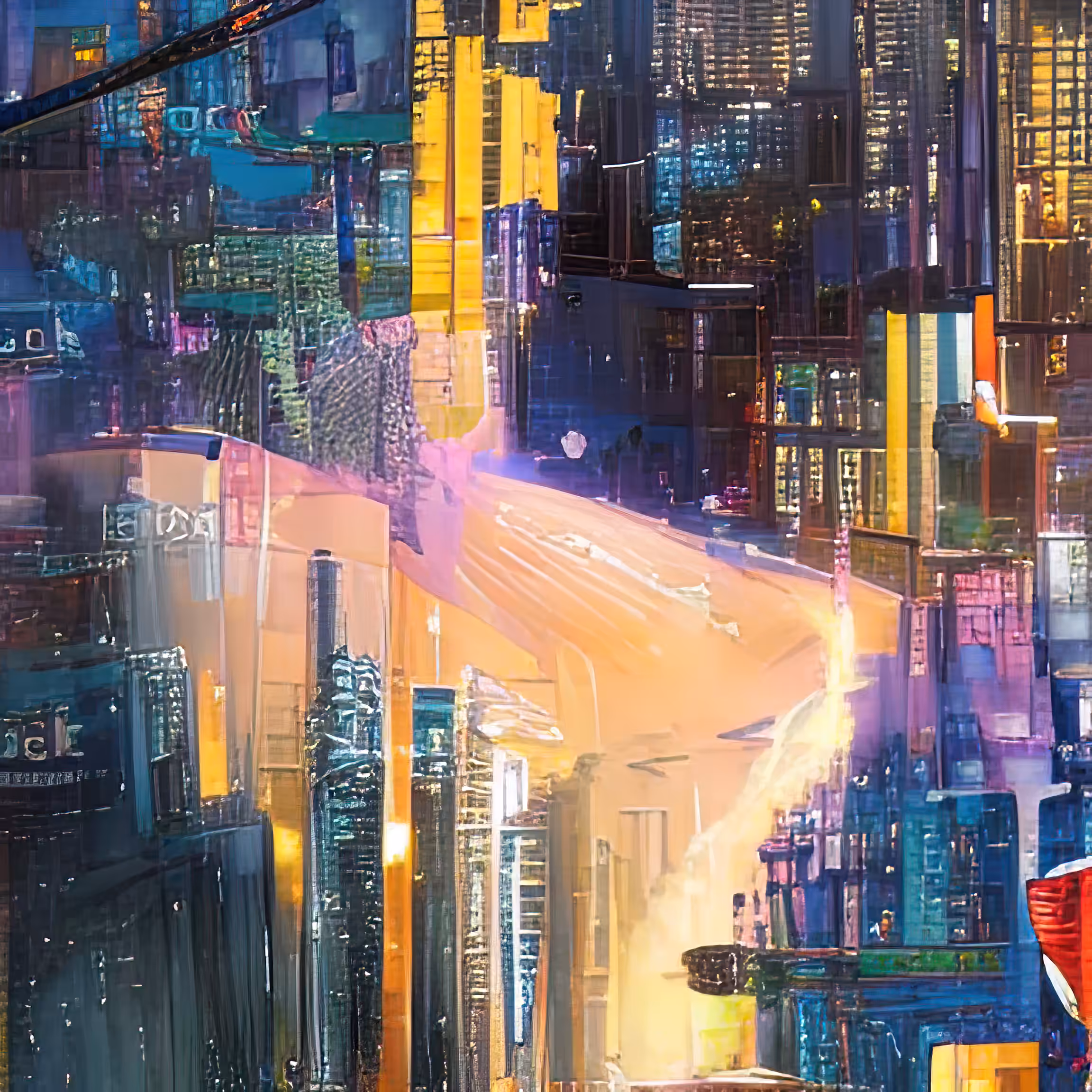 cyberpunk city panorama dawn 1005261010