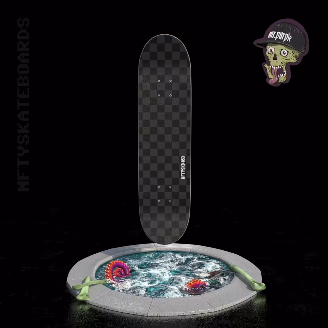 nftyskateboards NFT#053 - Mr. Purple "Eight Arms Or Die" 1:1
