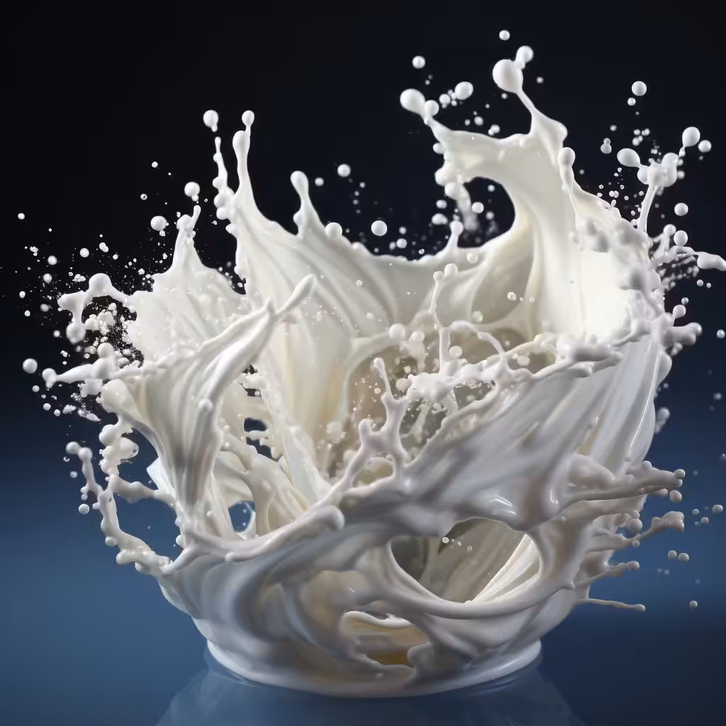 A drop of milk