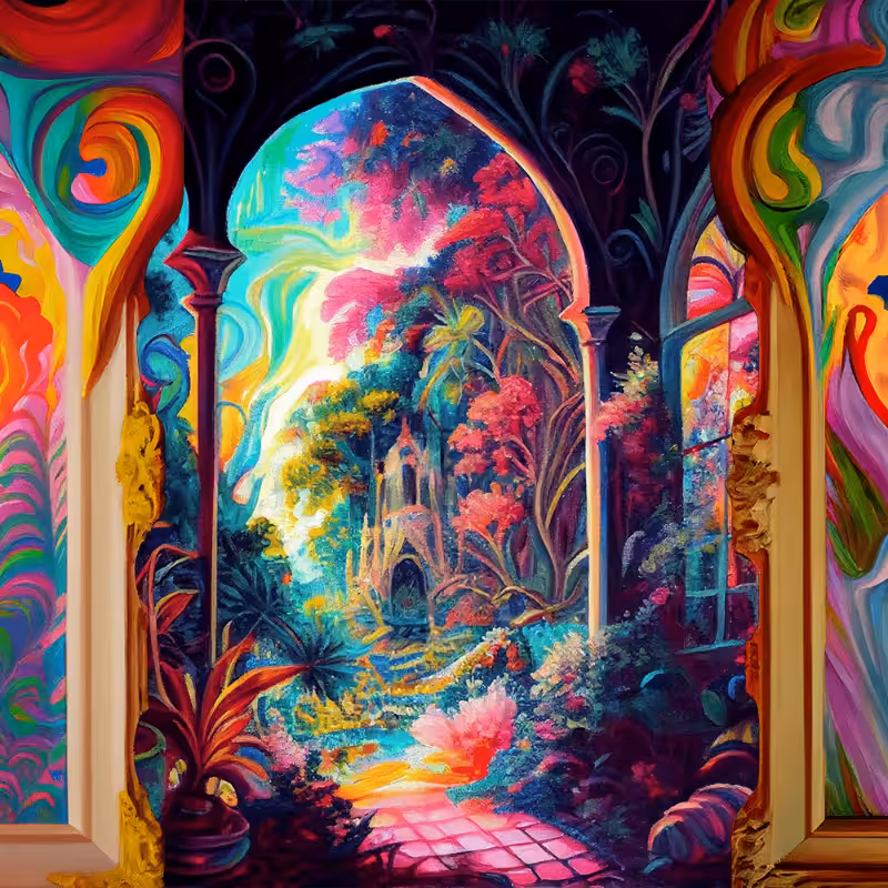 AI Psychedelic Garden #15