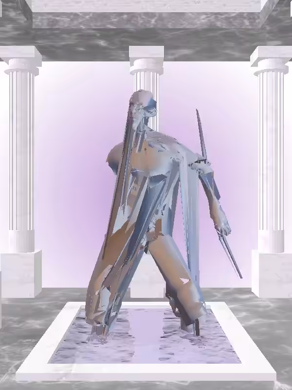 HeavenComputer: The Dancing Stealth Dark Blue Man #7293