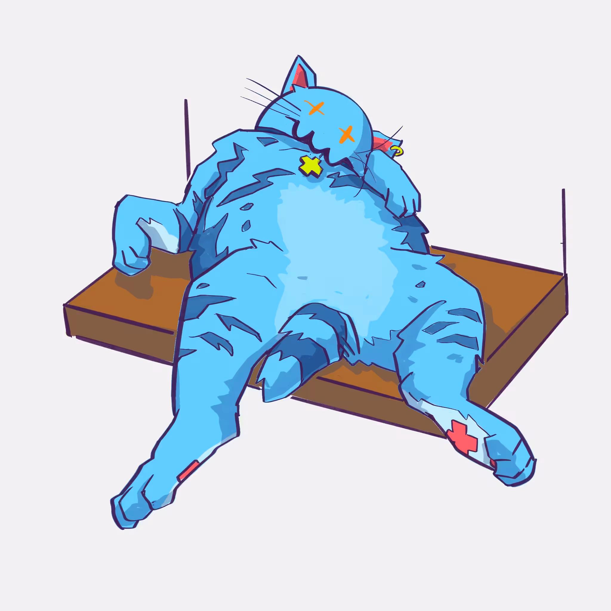 Lazy Skullcat #004