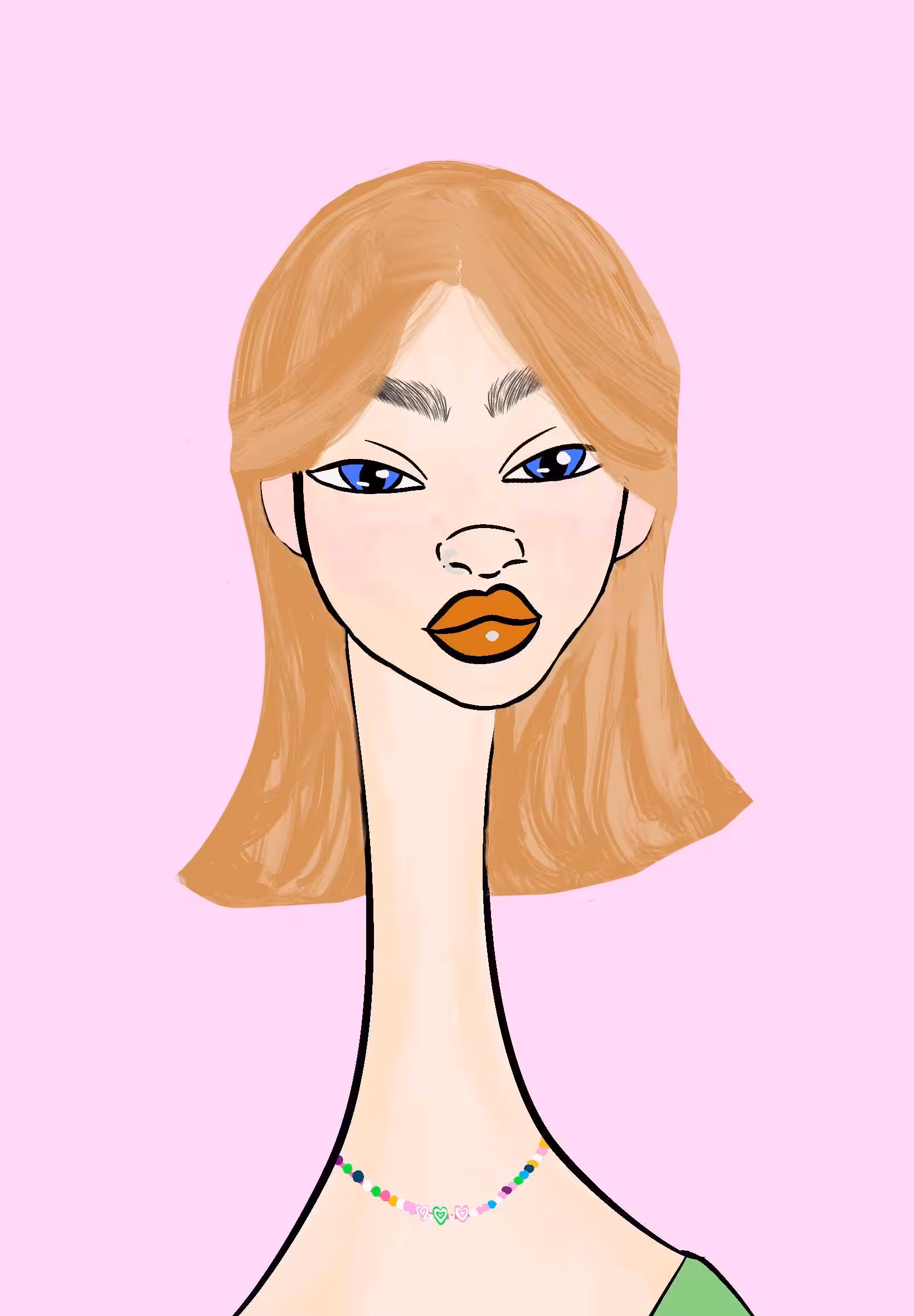 Long Neckie Ladies: Long Neckie Lady #1887