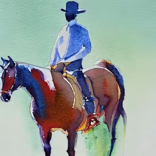 A man with a frozen heart and a sad horse